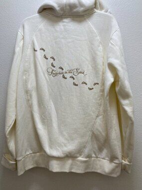 The Bradfort Exchange XL women's hoodie Footprints In The Sand